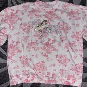 Love Shack Fancy Oversized Sweatshirt from Victoria Secret Pink Collabaration.